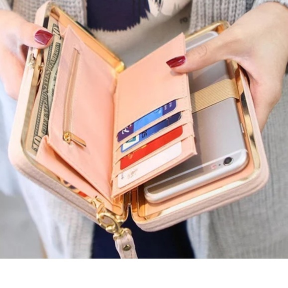 MAZE Handbags - LEATHER SMARTPHONE CLUTCH W/ MAGNETIC FLAP